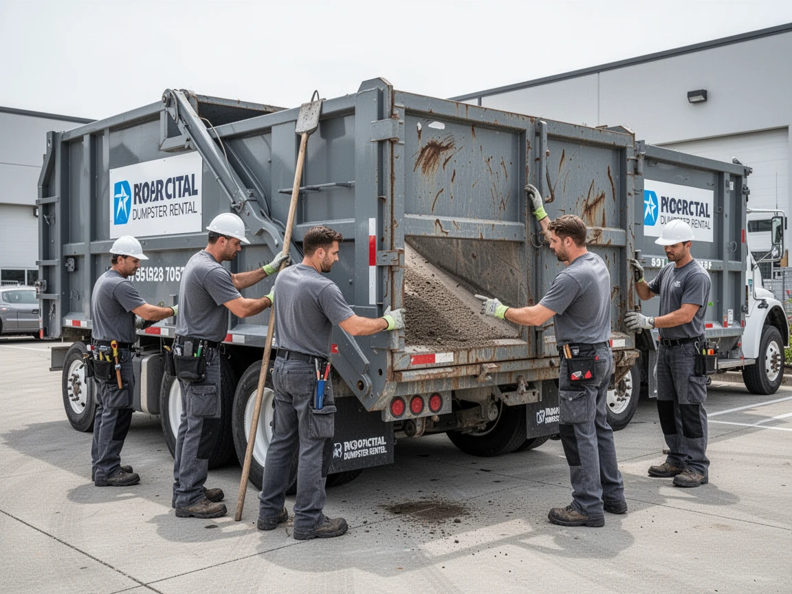 Diamond Tire and Dumpsters Team Working Together